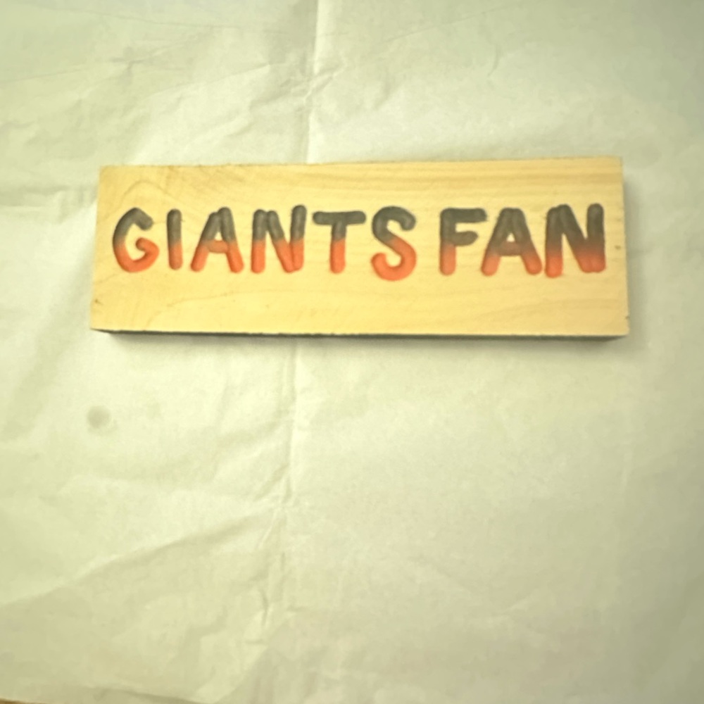 Handmade San Francisco Giants Fan Wood Sign | New Rustic Sports Decor